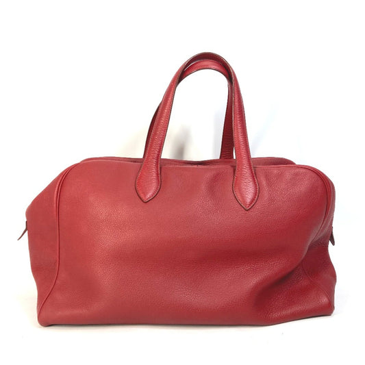 Hermès Red Leather Victoria