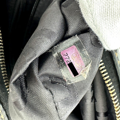 Chanel Black Leather Wild Stitch