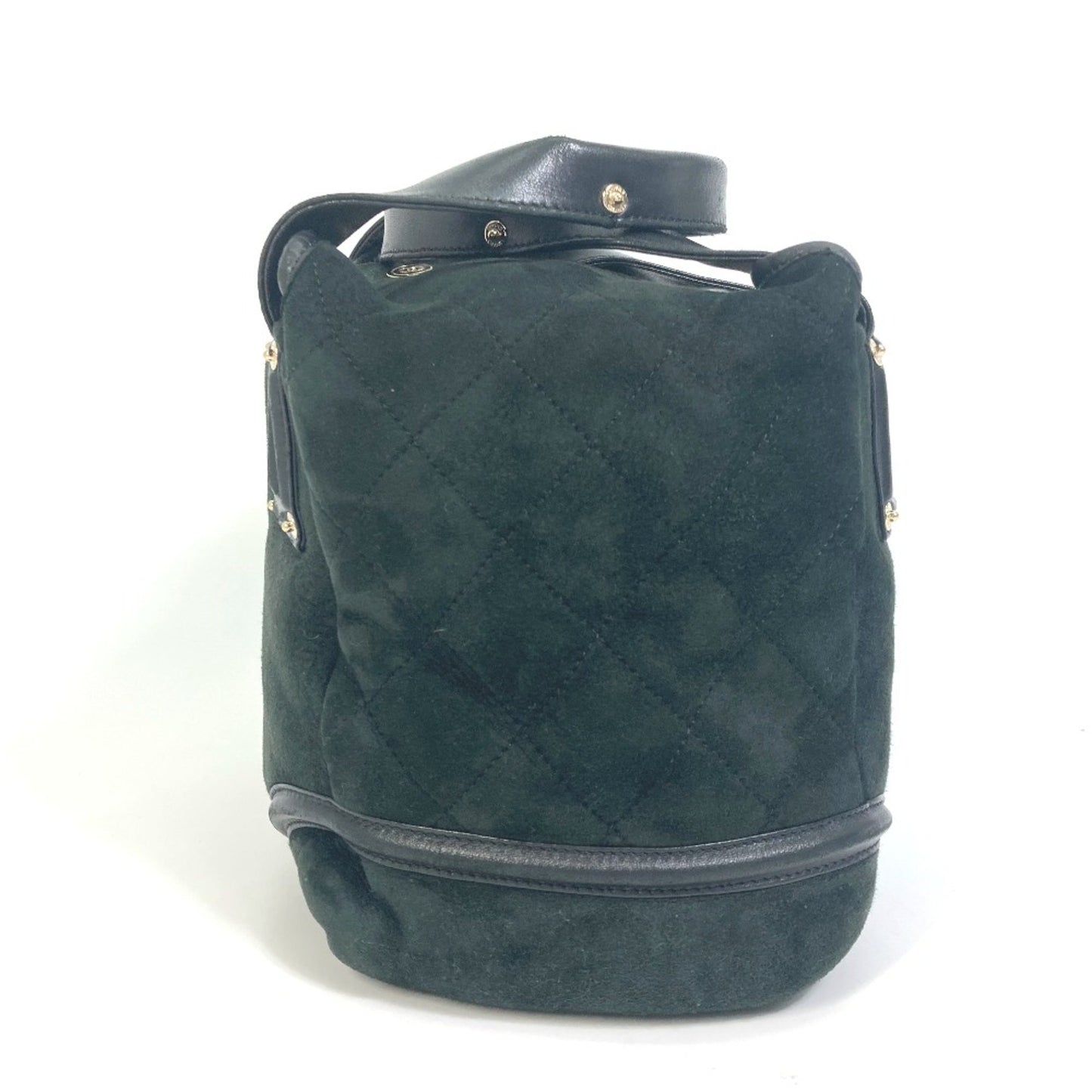 Chanel Green Suede Coco Cocoon