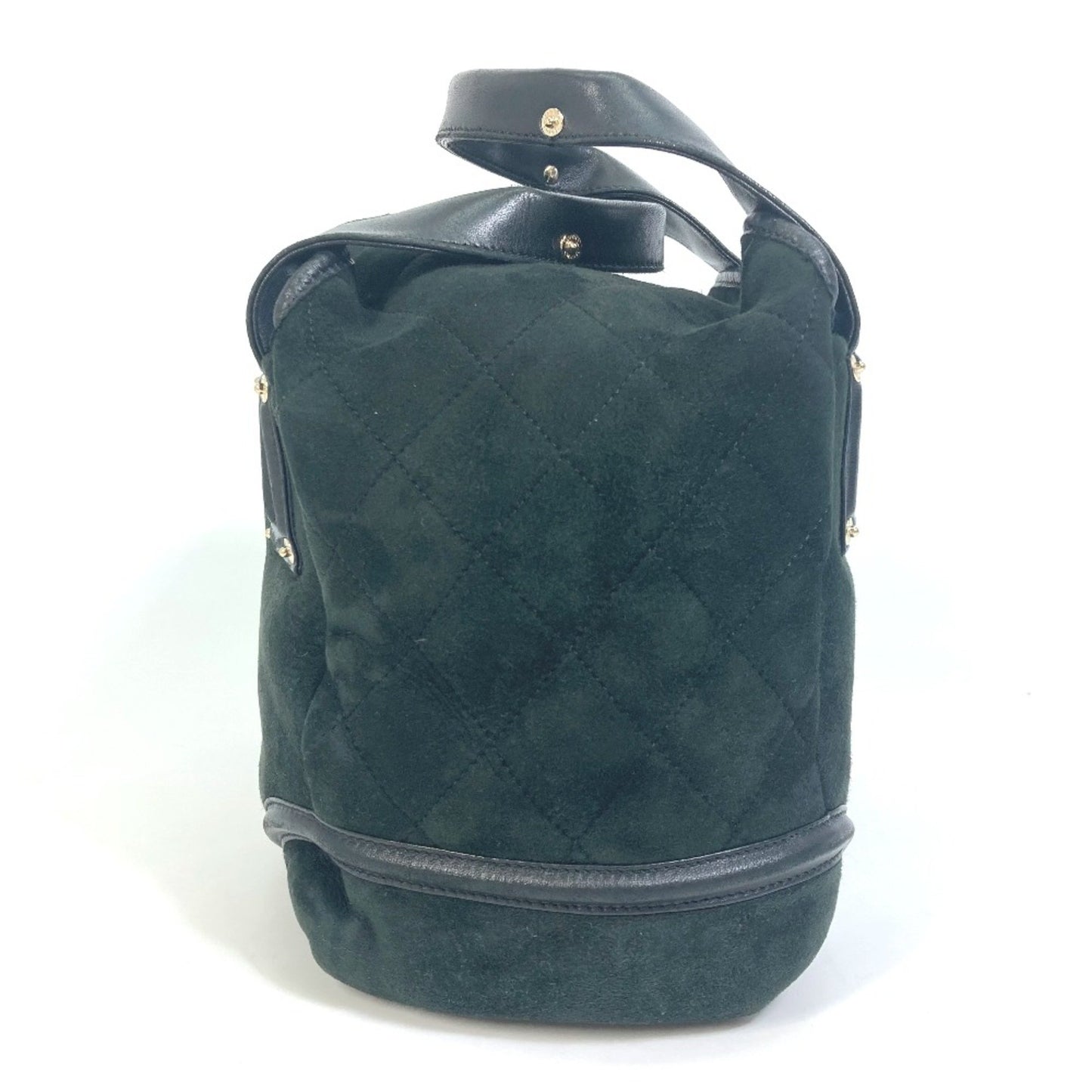 Chanel Green Suede Coco Cocoon