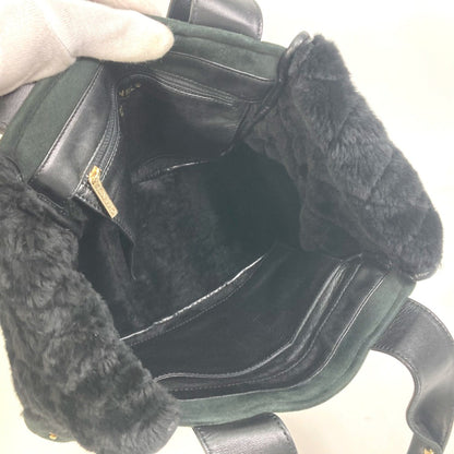 Chanel Green Suede Coco Cocoon