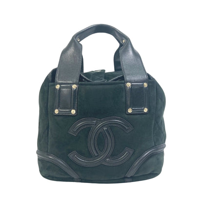 Chanel Green Suede Coco Cocoon