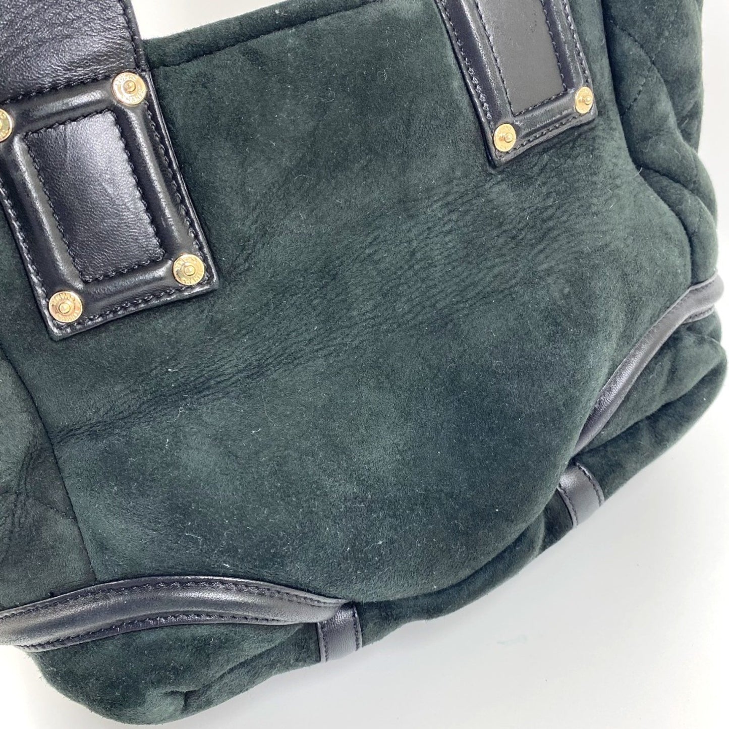 Chanel Green Suede Coco Cocoon
