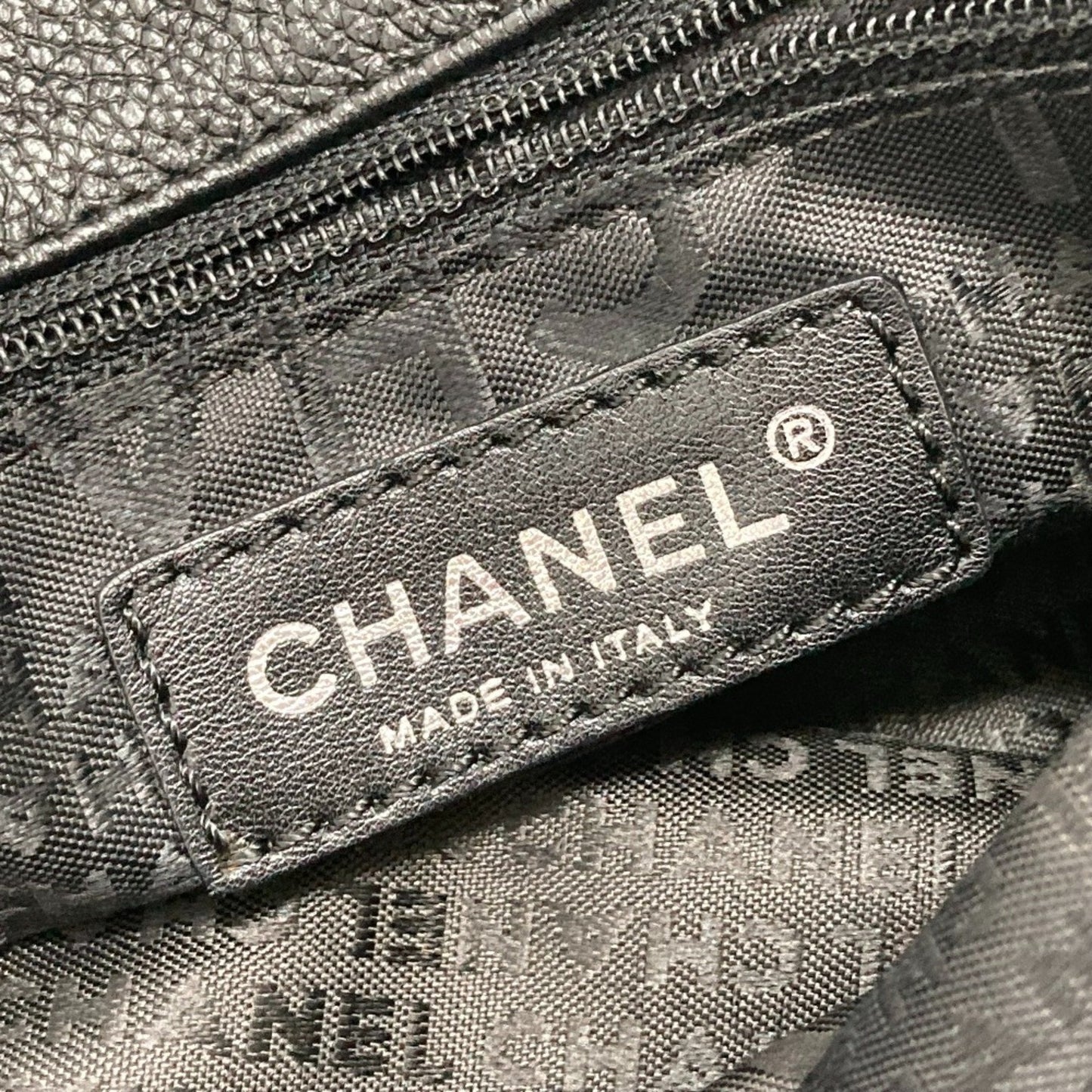 Chanel Black Leather Executive