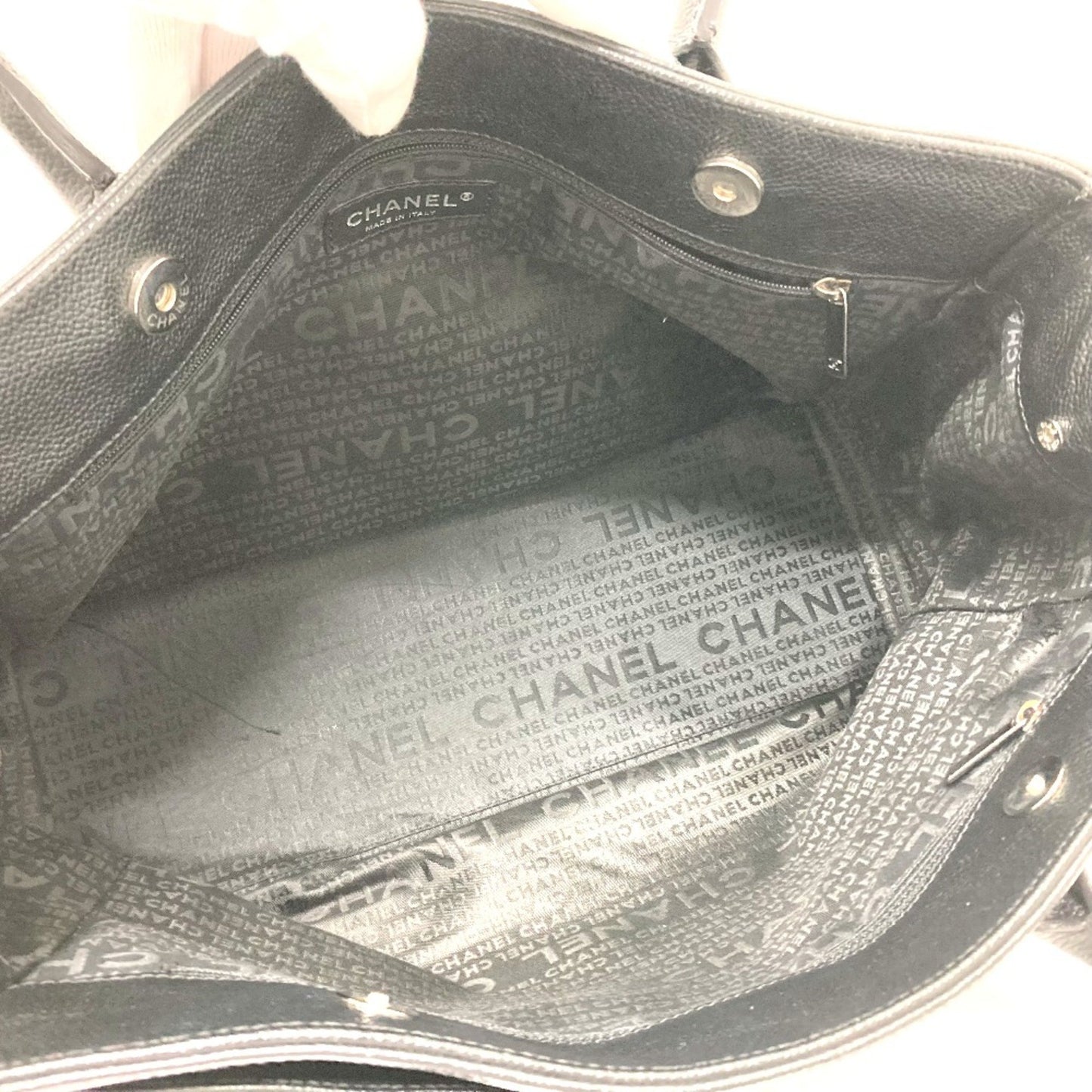Chanel Black Leather Executive