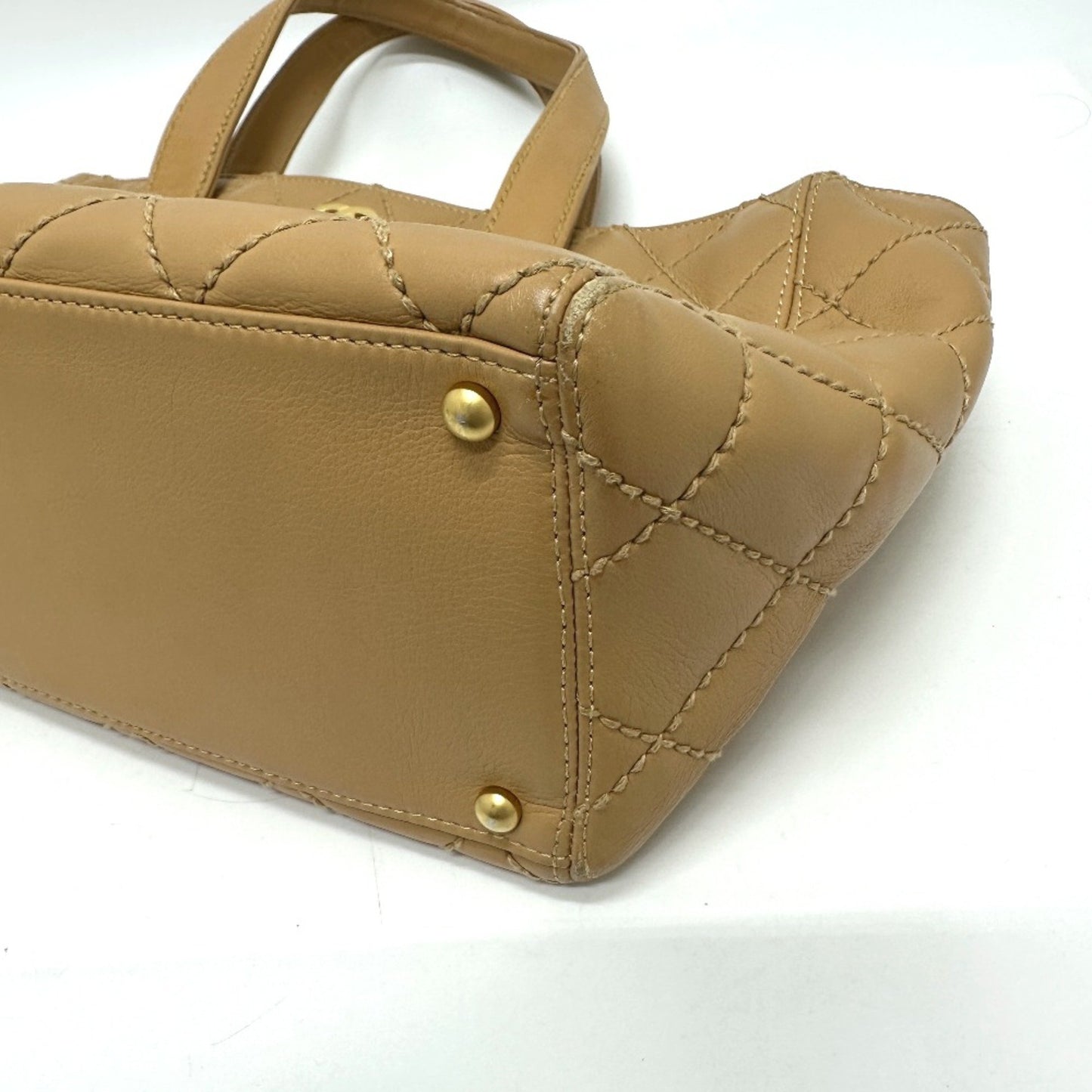 Chanel Brown Leather Wild Stitch