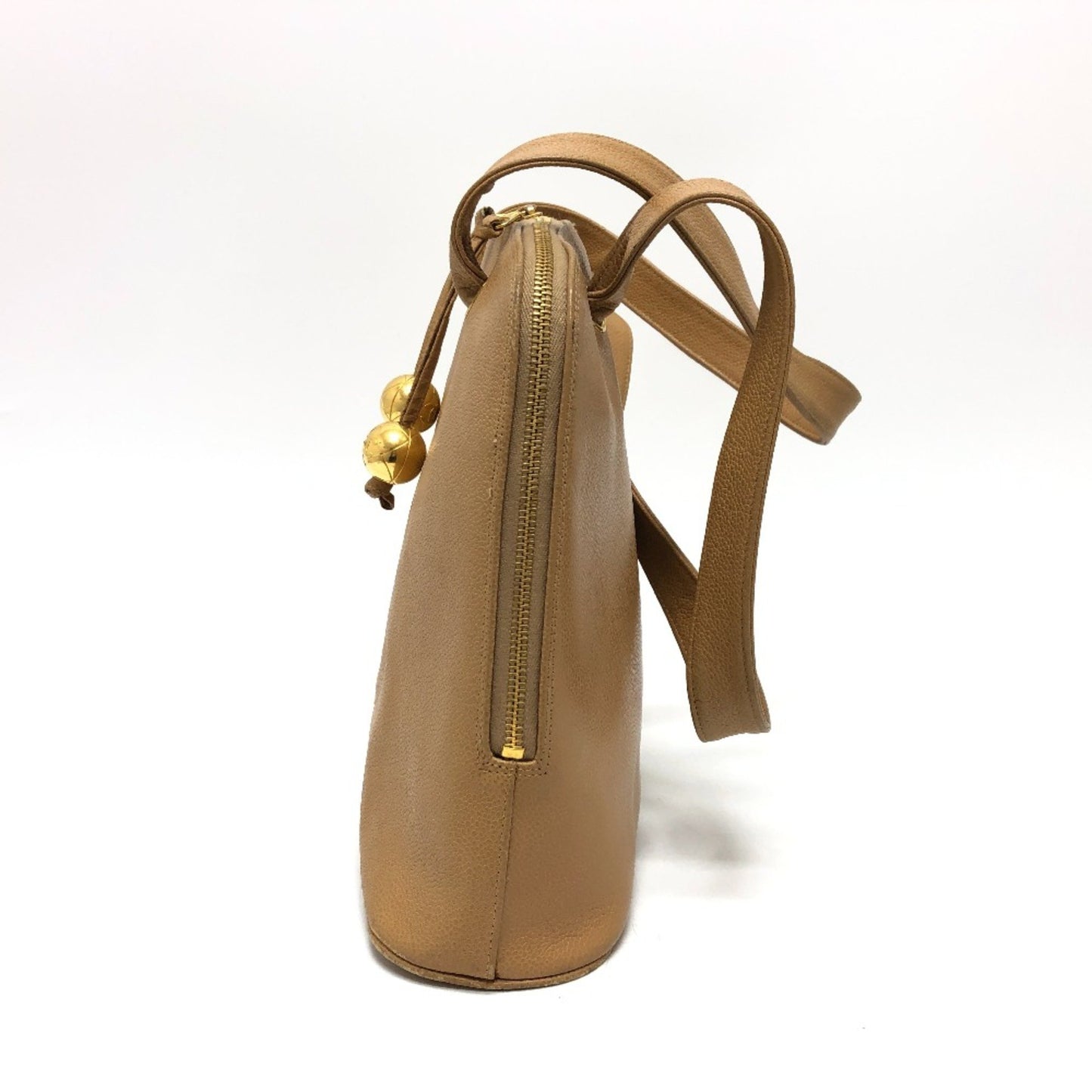 Chanel Brown Leather Coco Mark
