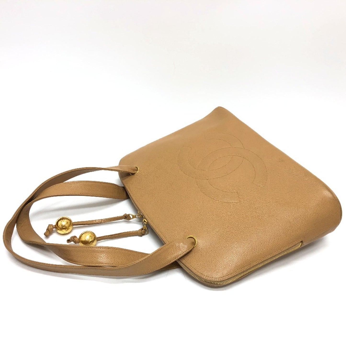 Chanel Brown Leather Coco Mark