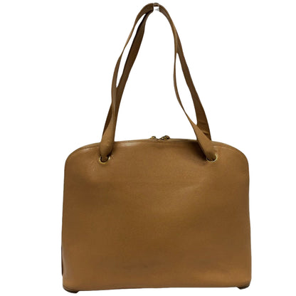 Chanel Brown Leather Coco Mark