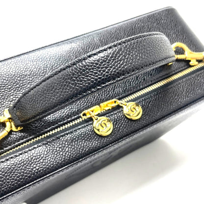 Chanel Black Leather Vanity