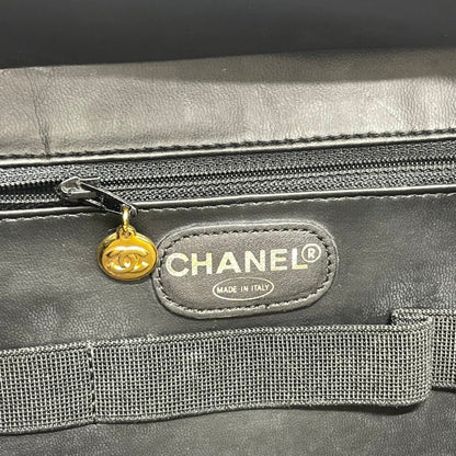 Chanel Black Leather Vanity
