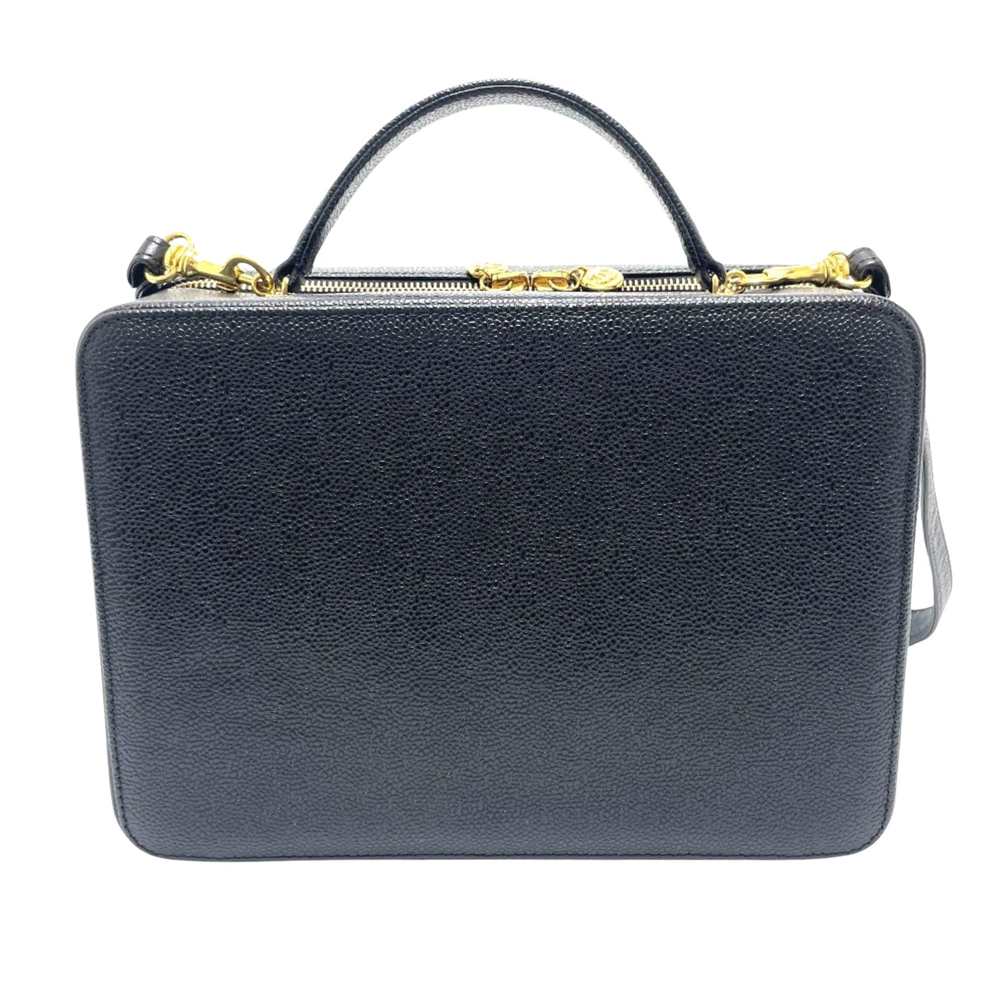 Chanel Black Leather Vanity