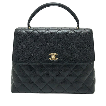 Chanel Black Leather Coco Handle