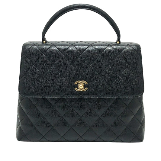 Chanel Black Leather Coco Handle