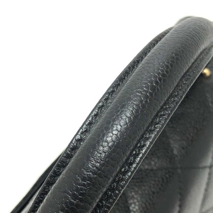 Chanel Black Leather Coco Handle