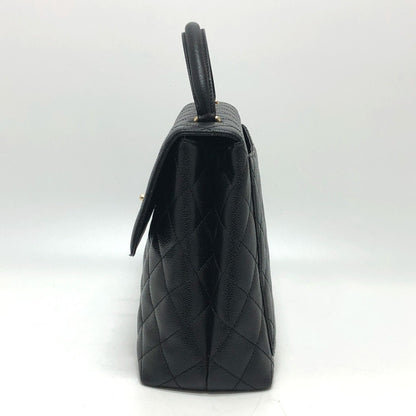 Chanel Black Leather Coco Handle