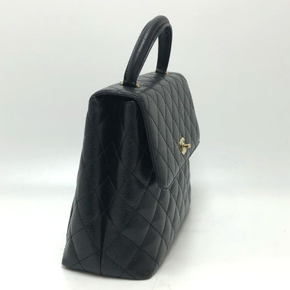 Chanel Black Leather Coco Handle