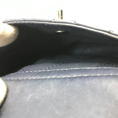 Chanel Blue Leather Matelassé