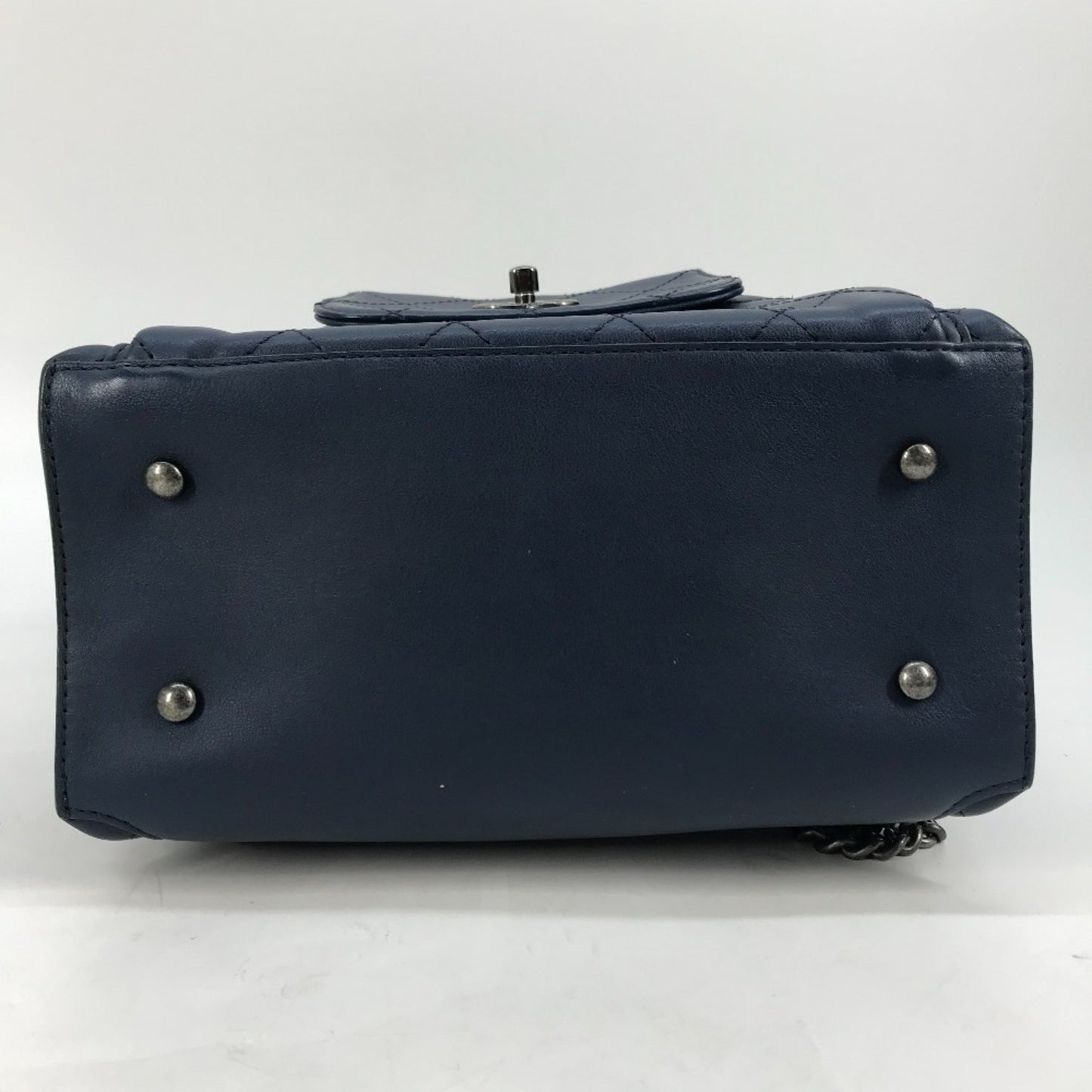 Chanel Blue Leather Matelassé