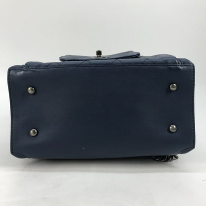 Chanel Blue Leather Matelassé