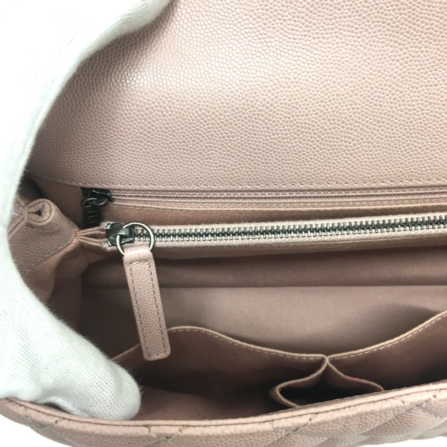 Chanel Pink Leather Coco Handle