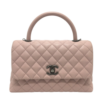 Chanel Pink Leather Coco Handle