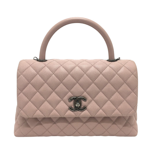 Chanel Pink Leather Coco Handle