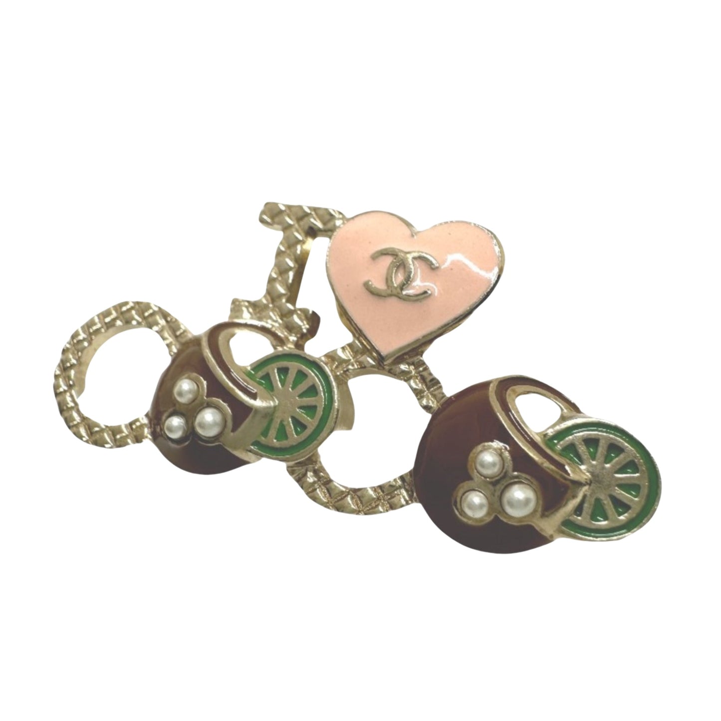 Chanel Gold Metal Coco Mark