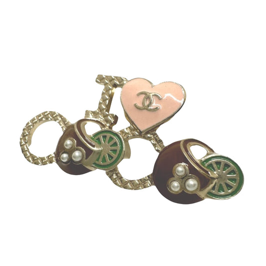 Chanel Gold Metal Coco Mark