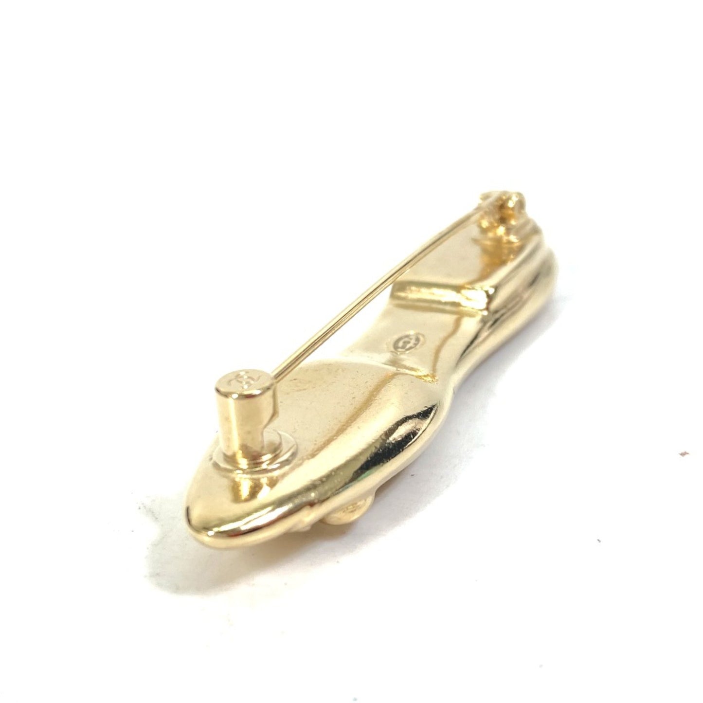 Chanel Gold Gold Plated Coco Mark