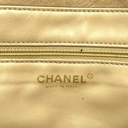 Chanel Brown Suede Logo Cc