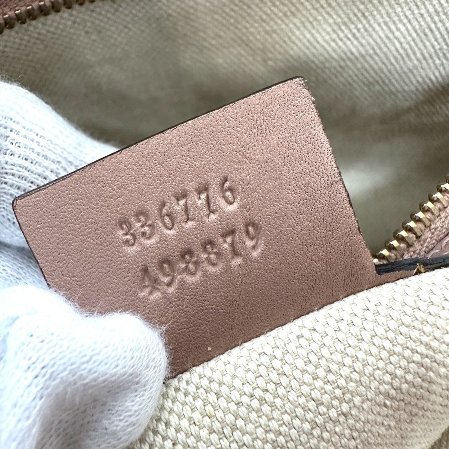 Gucci Brown Patent Leather Micro Guccissima