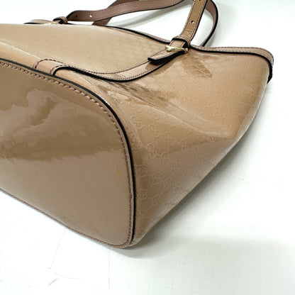 Gucci Brown Patent Leather Micro Guccissima