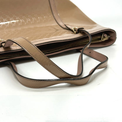 Gucci Brown Patent Leather Micro Guccissima