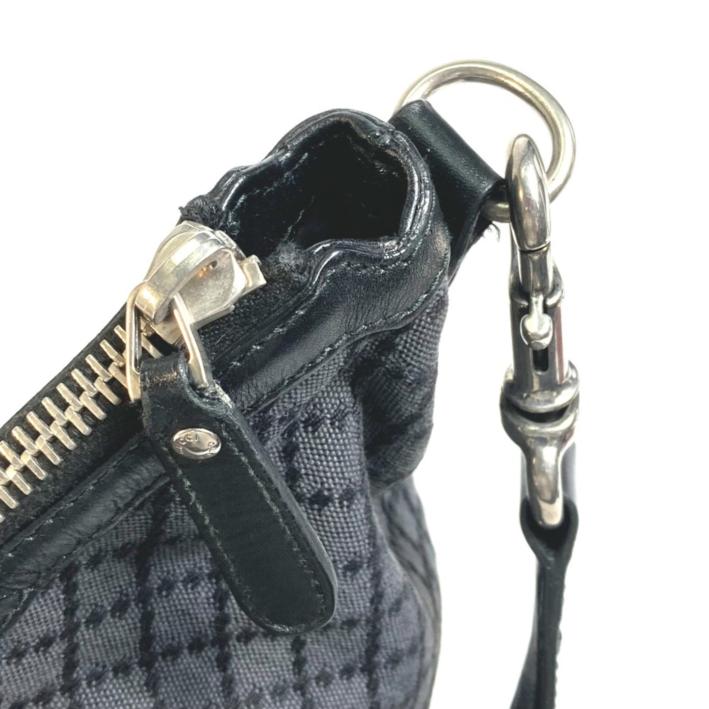 Gucci Black Canvas Diamante