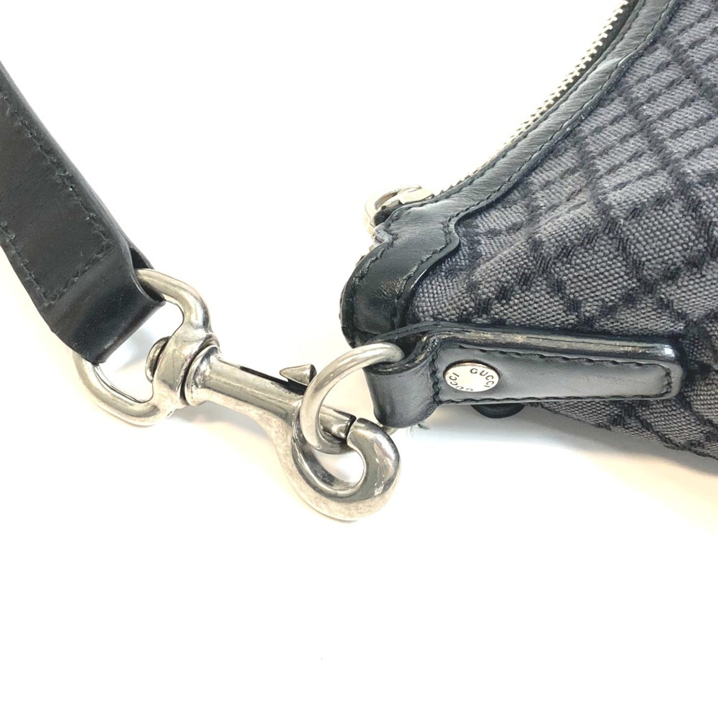 Gucci Black Canvas Diamante