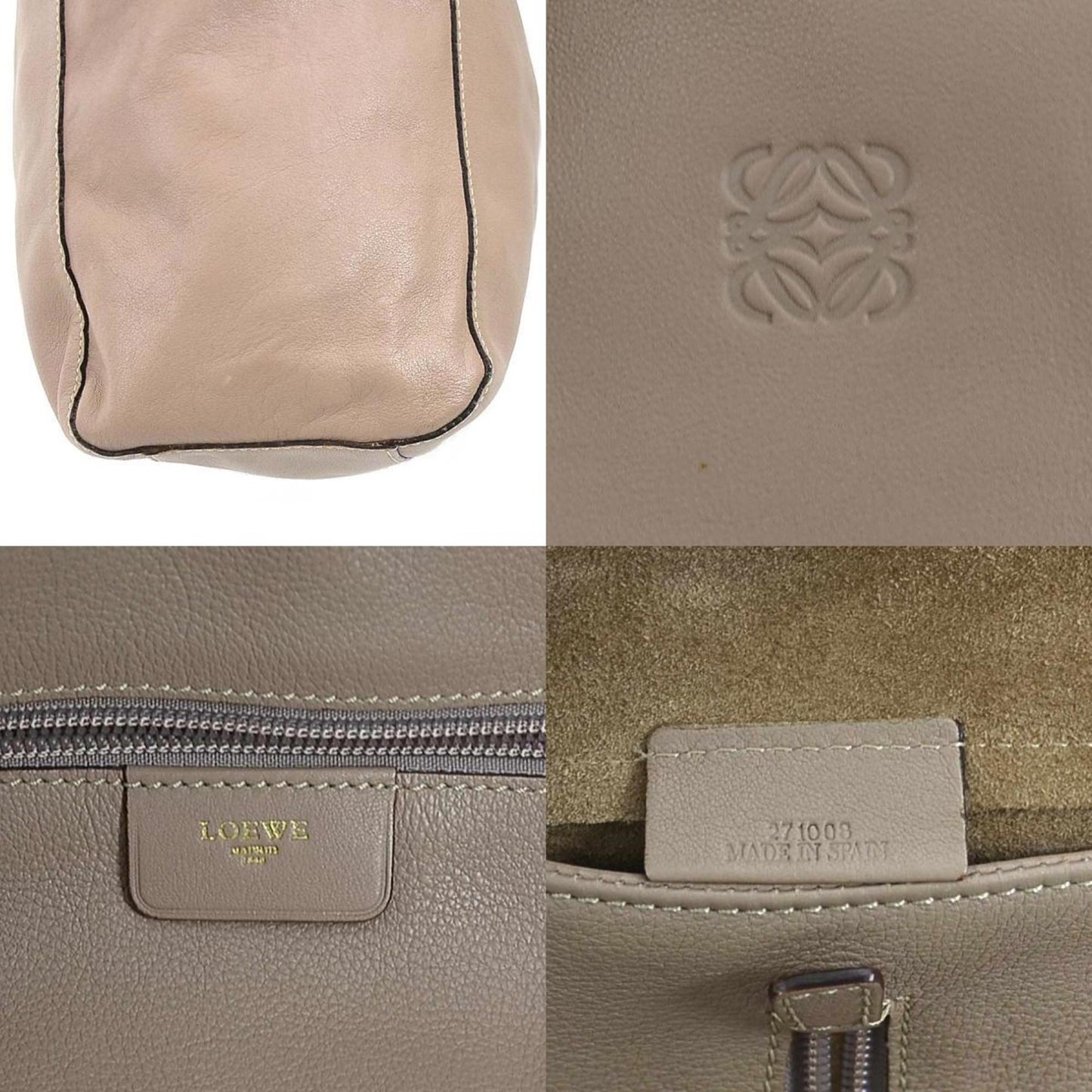 Loewe Gray Leather Anagram