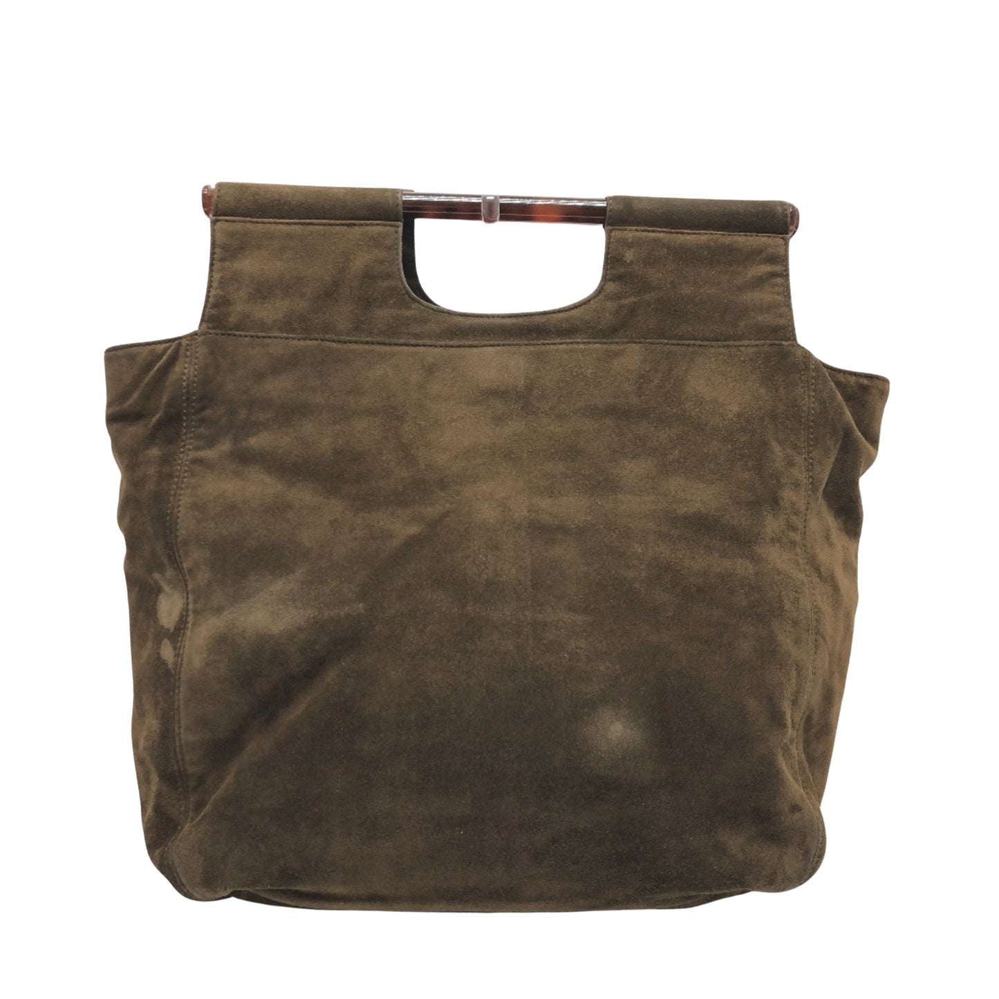 Chanel Brown Suede Logo Cc