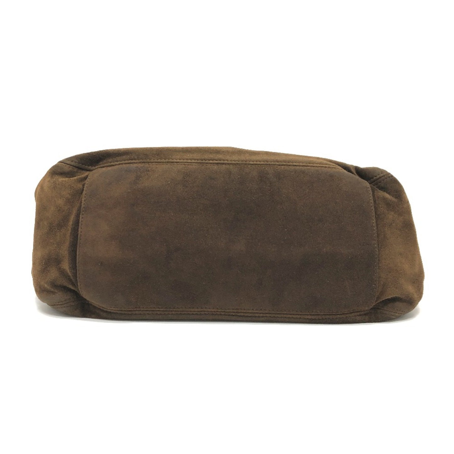 Chanel Brown Suede Logo Cc