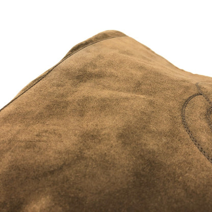 Chanel Brown Suede Logo Cc
