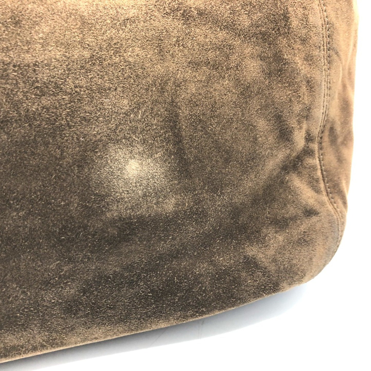 Chanel Brown Suede Logo Cc