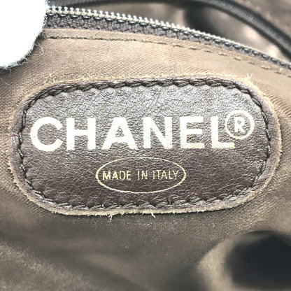 Chanel Brown Suede Logo Cc