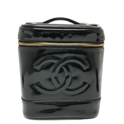 Chanel Black Patent Leather Vanity