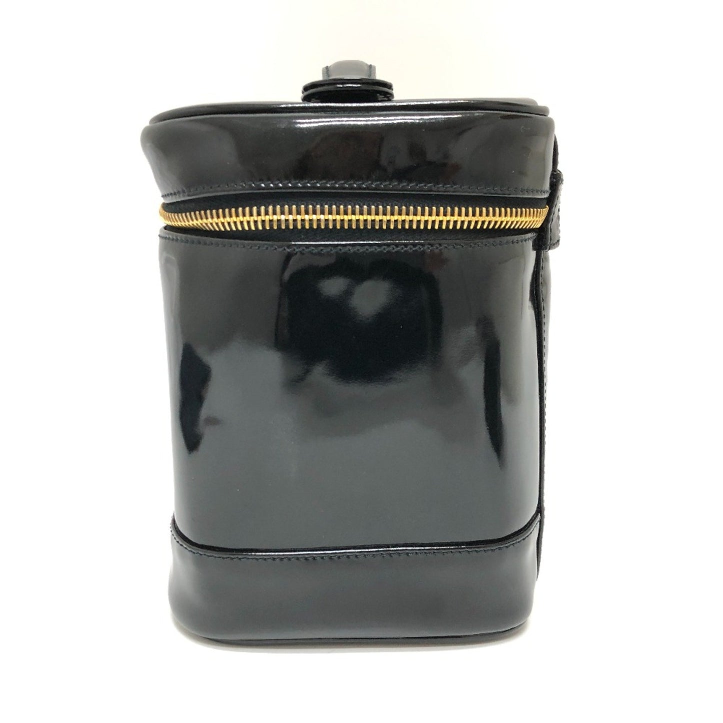 Chanel Black Patent Leather Vanity