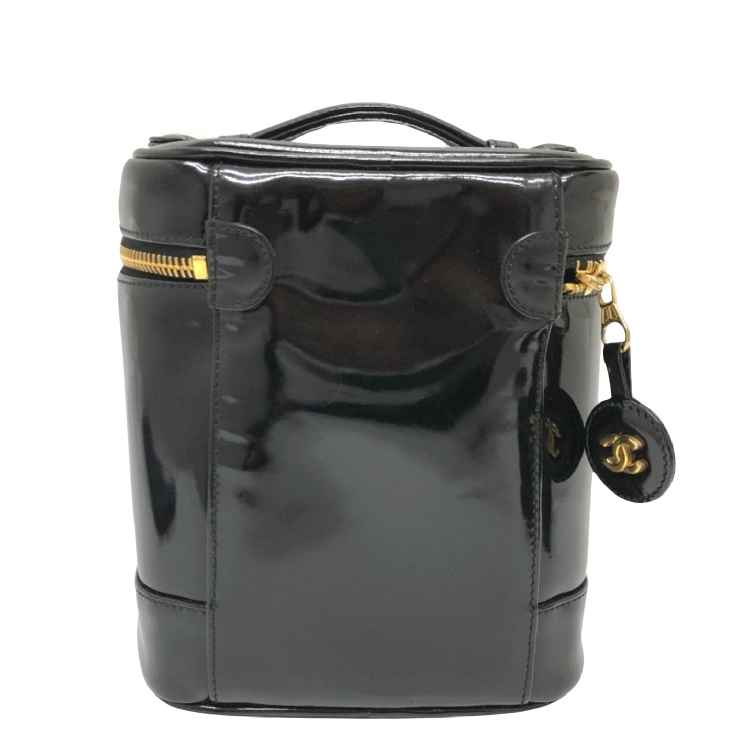 Chanel Black Patent Leather Vanity