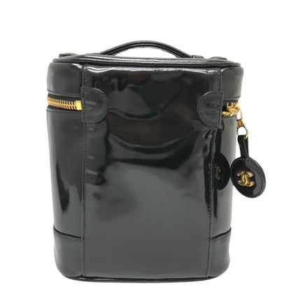 Chanel Black Patent Leather Vanity