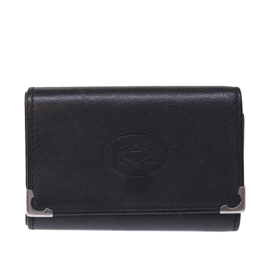Cartier Black Leather Porte Clés