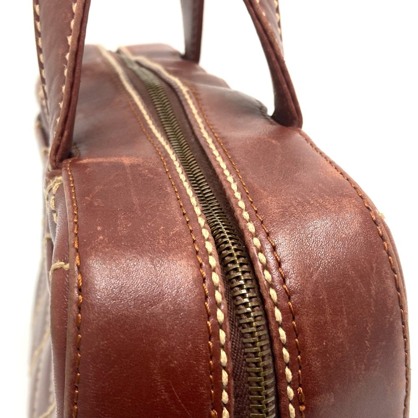 Chanel Brown Leather Wild Stitch