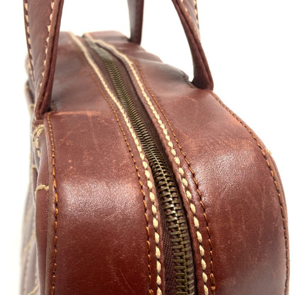 Chanel Brown Leather Wild Stitch