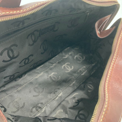 Chanel Brown Leather Wild Stitch